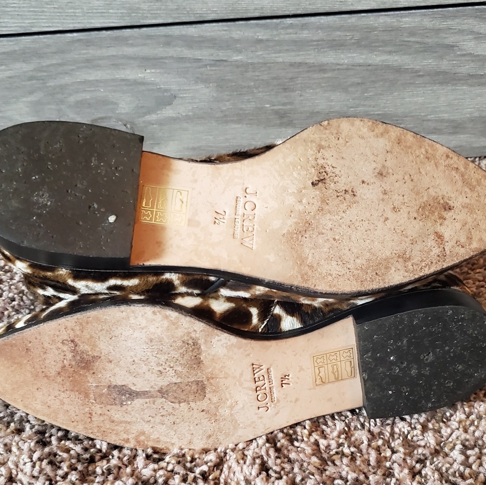 J.Crew Collection Sienna Leopard Calf Hair Boots - Picture 7 of 8
